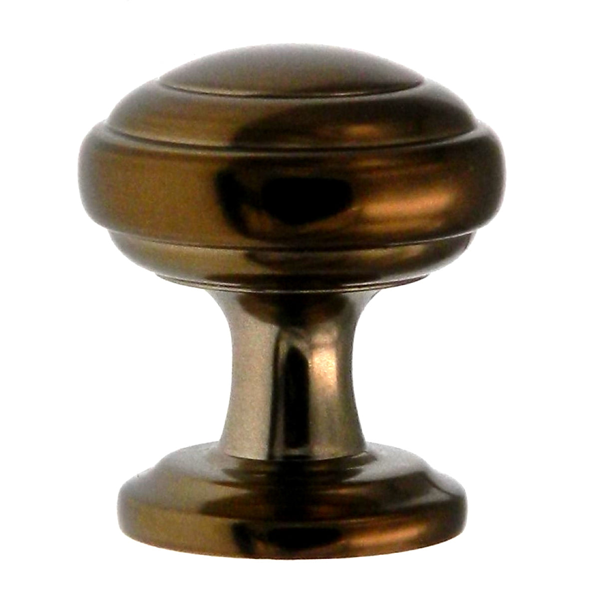 Hickory Hardware Zephyr 1" Venetian Bronze Round Ringed Dome Cabinet Knob P2286-VBZ