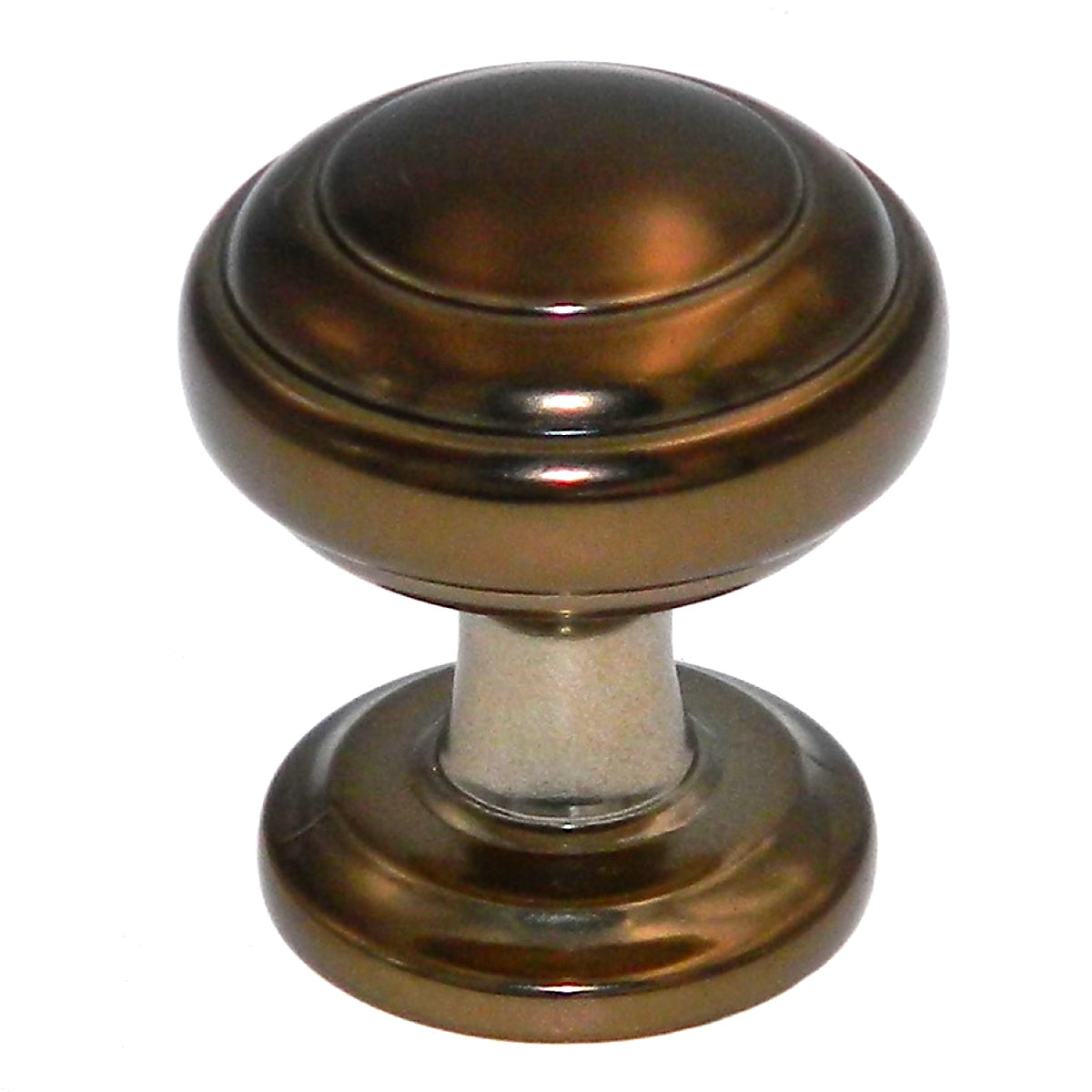 10 Pack Hickory Hardware Zephyr 1" Venetian Bronze Round Ringed Dome Cabinet Knob P2286-VBZ