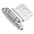 Pair of Belwith Chromolux 3/8" Inset Hinges Self-Closing P243-CLX