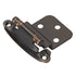 Pair Hickory Hardware 3/8" Inset Hinges Oil-Rubbed Bronze Self-Closing P243-OBH