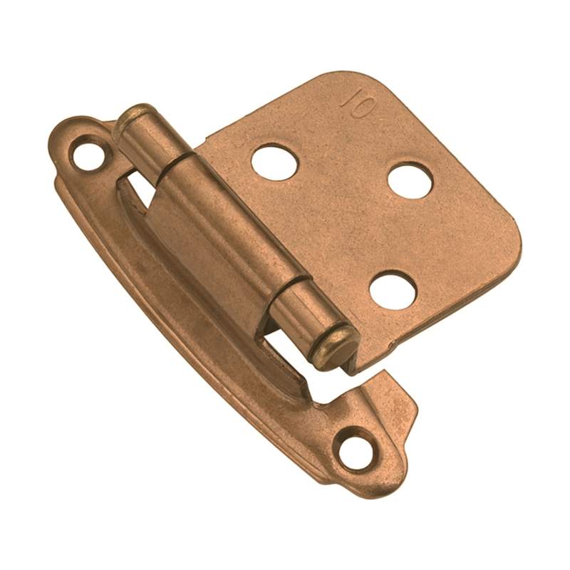 Pair Satin Bronze P244-SBZ Hickory Flush Self-Closing Cabinet Hinges