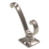 Hickory Hardware Double Utility Swirl Coat Hook Satin Nickel P25024-SN