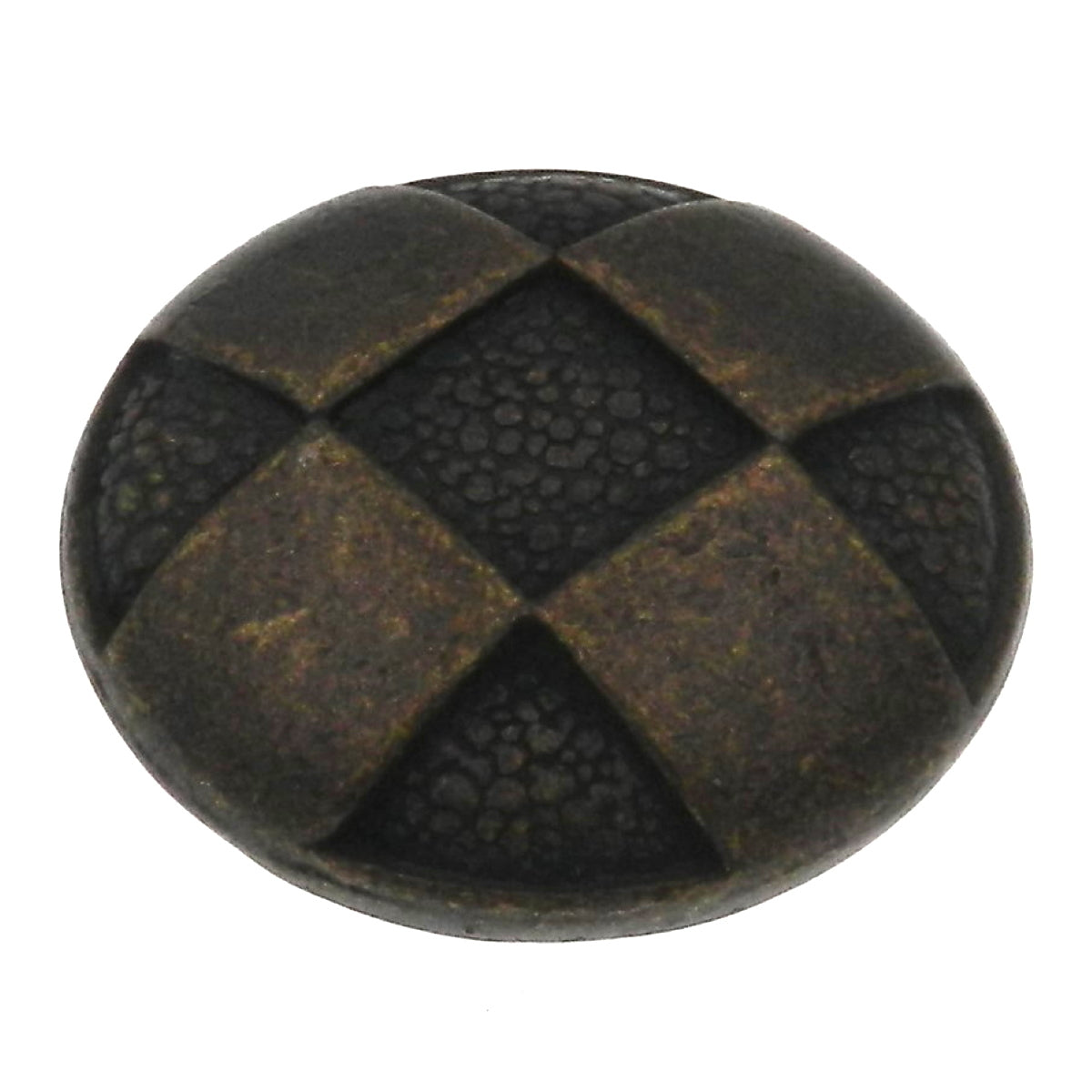 Hickory Hardware Harlequin 1 1/4" Windover Antique Round Checked Cabinet Knob P2511-WOA