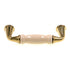 Hickory Hardware Tranquility Polished Brass with Ivory Insert 3"cc Cabinet Handle Pull P260-IV