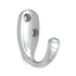 Hickory Hardware Satin Chrome Single Coat or Robe Utility Hooks P27100-26D