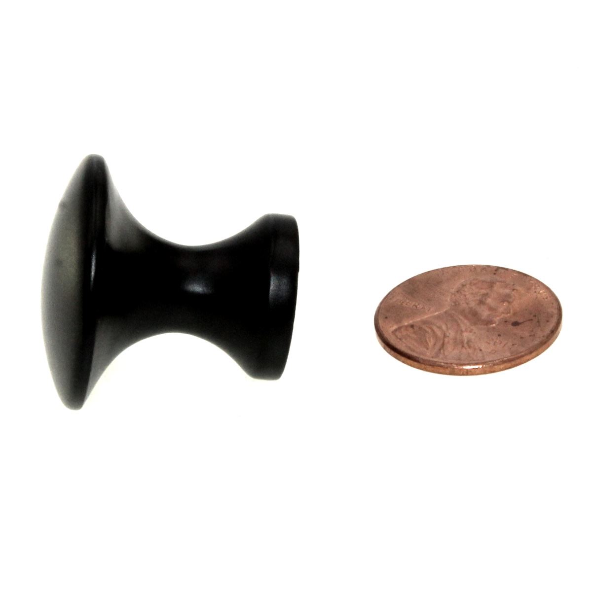 Hickory Hardware Luna 1" Round Cabinet Knob Matte Black P2712-MB