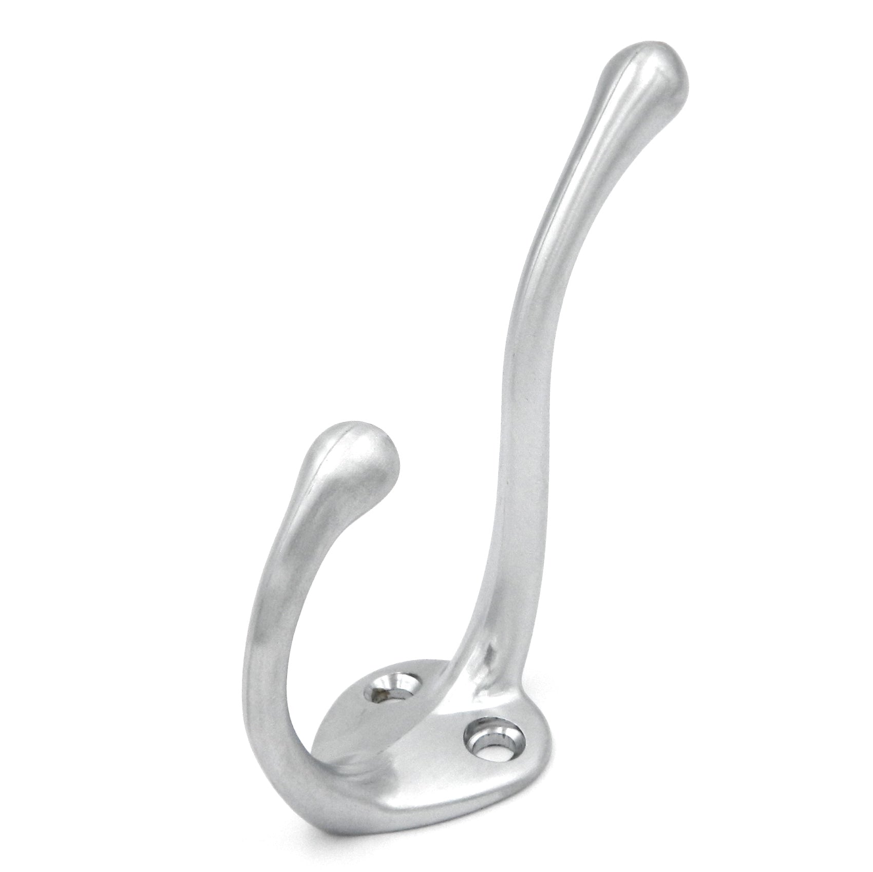 Hickory Hardware Satin Chrome Double Coat and Hat, Robe Utility Hooks P27120-26D