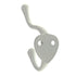 Hickory Hardware Utility Hooks White Double Prong Robe Wall Hook P27120-W