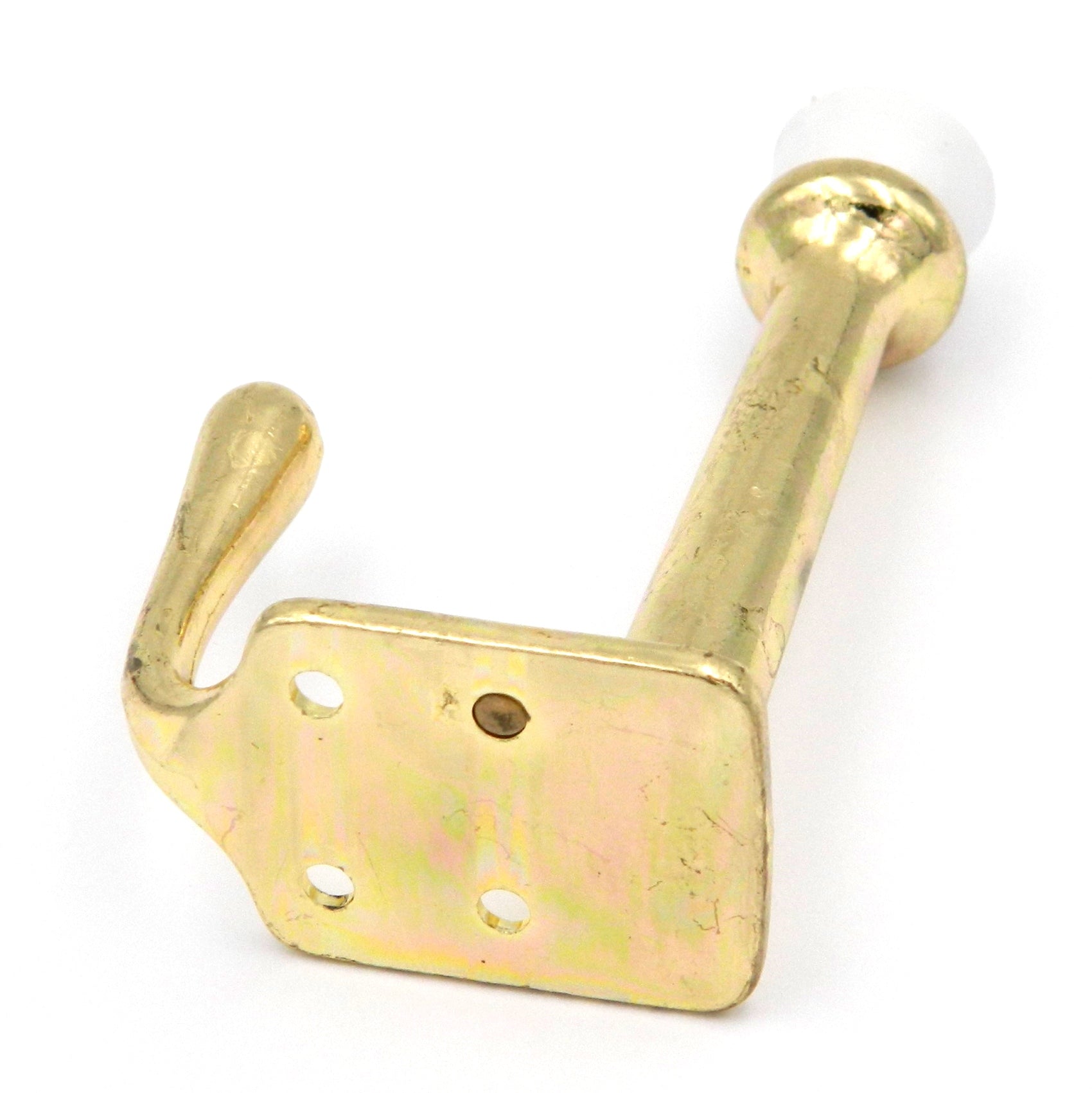 Hickory Hardware Polished Brass Wall, Stall Door Stop Robe, Purse Hook P27125-PB