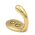 Hickory Hardware Polished Brass Elegance Hooks P27300 Solid Brass Robe Wall Hook