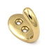 Hickory Hardware Polished Brass Elegance Hooks P27300 Solid Brass Robe Wall Hook