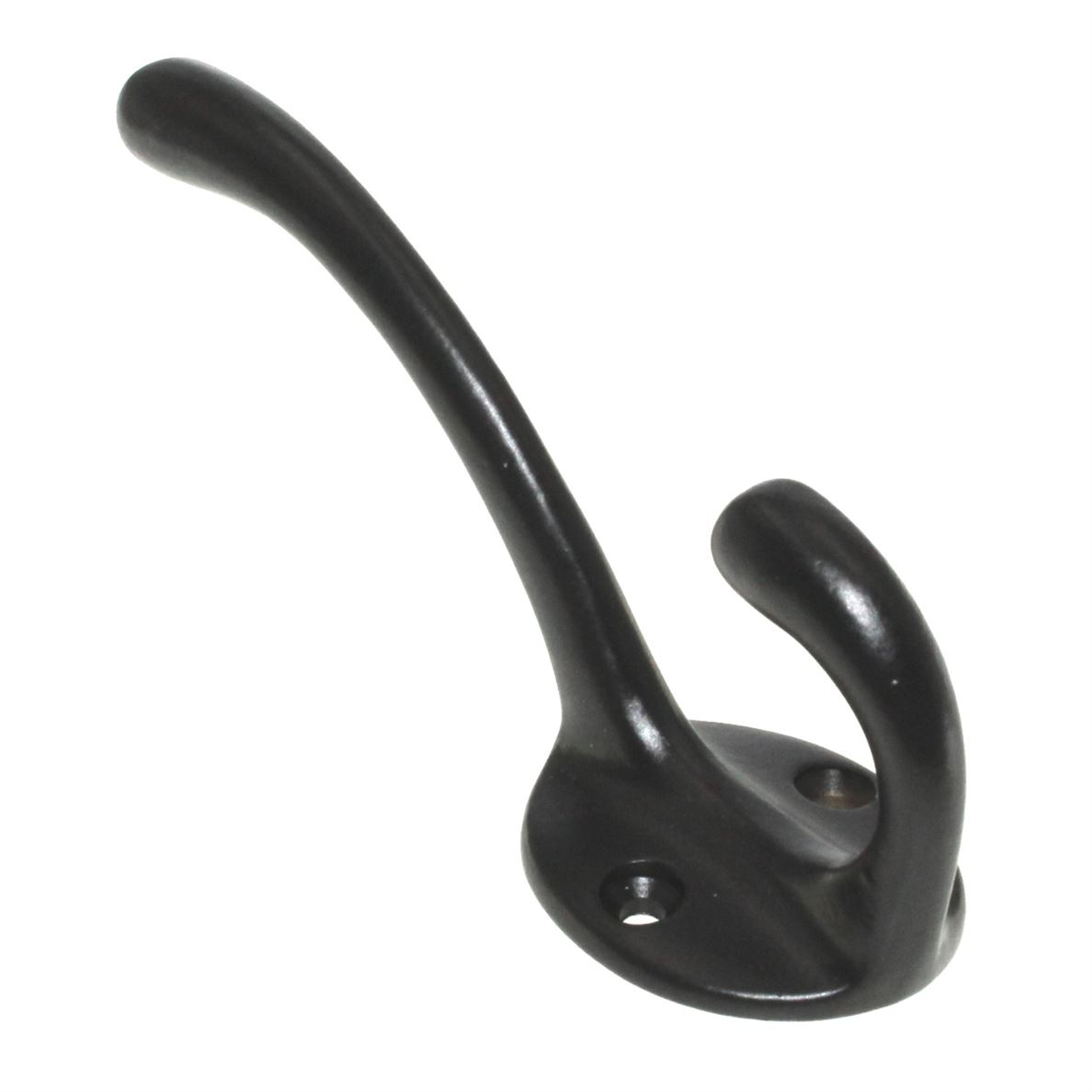 Hickory Hardware Oil-Rubbed Bronze Coat and Hat Double Prong Hook P27315-10B