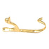 Hickory Hardware Elegance Hooks Polished Brass Duck Head Wall Mount Coat and Hat Hook P27365