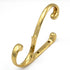 Hickory Hardware Polished Brass Solid Brass Coat and Hat, Robe Elegance Hooks P27380