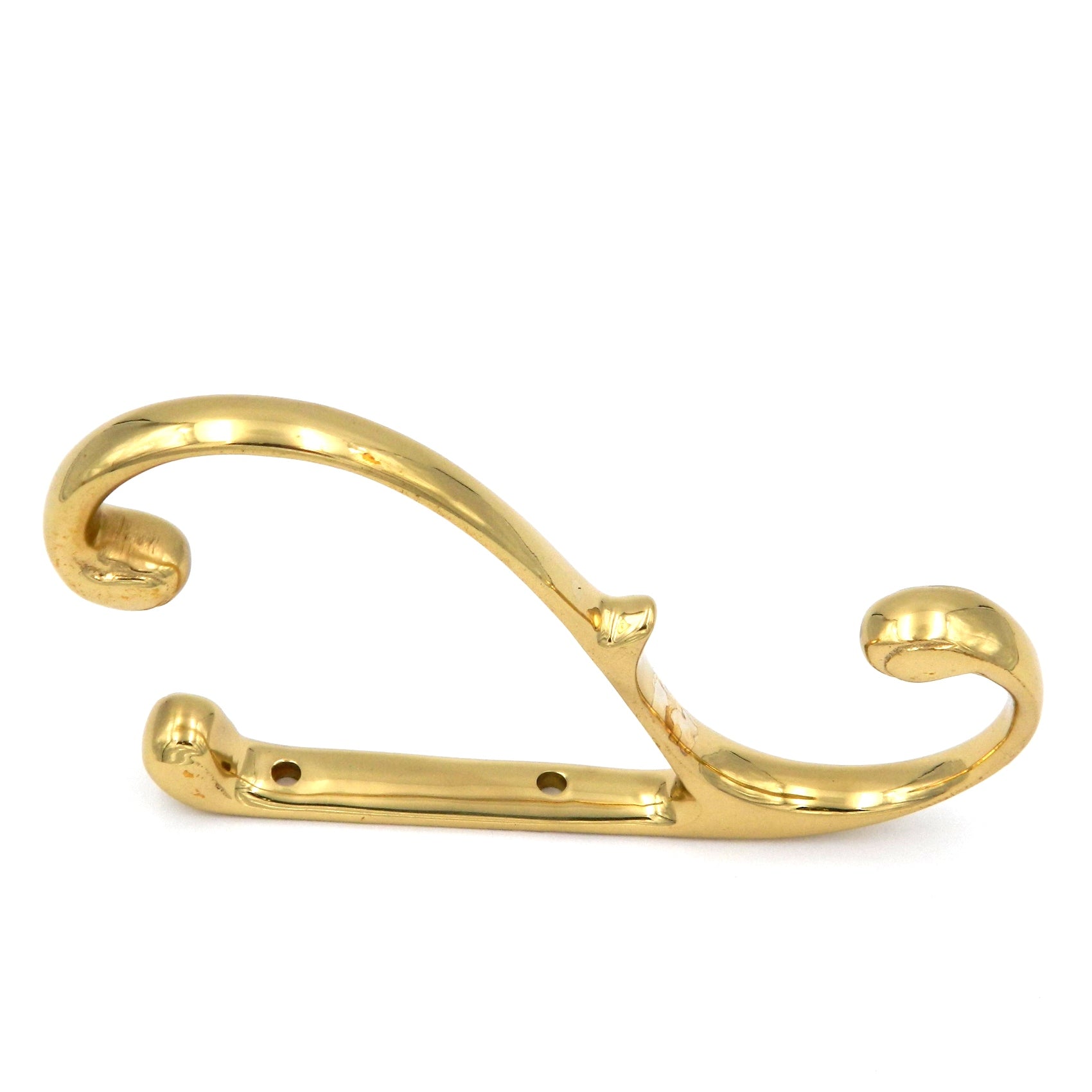 Hickory Hardware Polished Brass Solid Brass Coat and Hat, Robe Elegance Hooks P27380