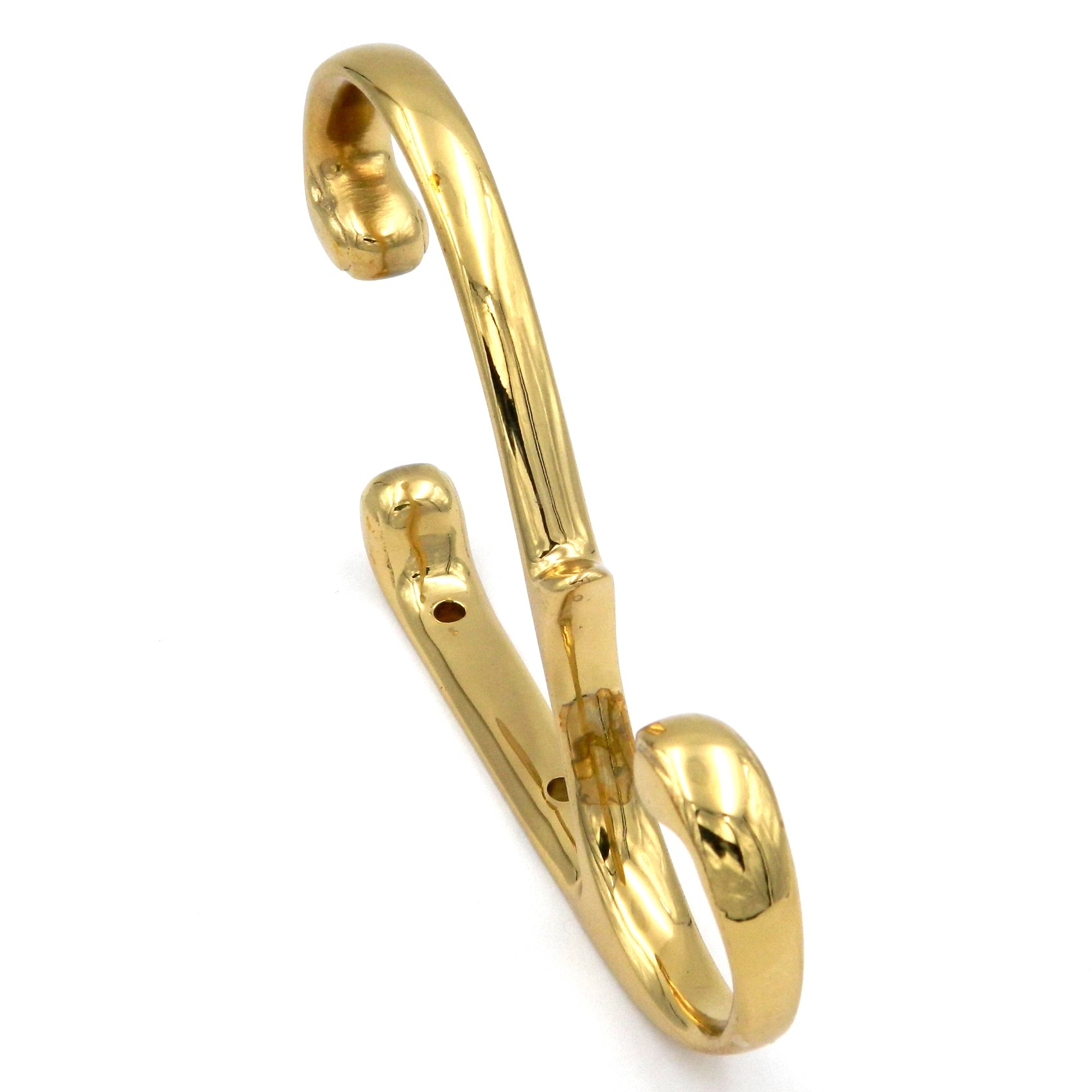 Hickory Hardware Polished Brass Solid Brass Coat and Hat, Robe Elegance Hooks P27380