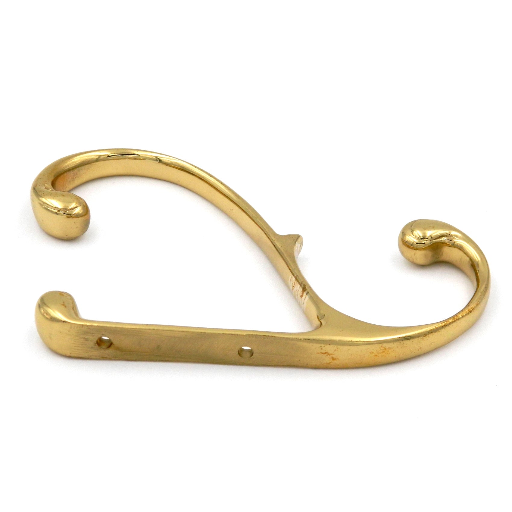 Hickory Hardware Polished Brass Solid Brass Coat and Hat, Robe Elegance Hooks P27380