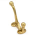 Hickory Hardware Polished Brass Solid Brass Coat and Hat, Robe Elegance Hooks P27385