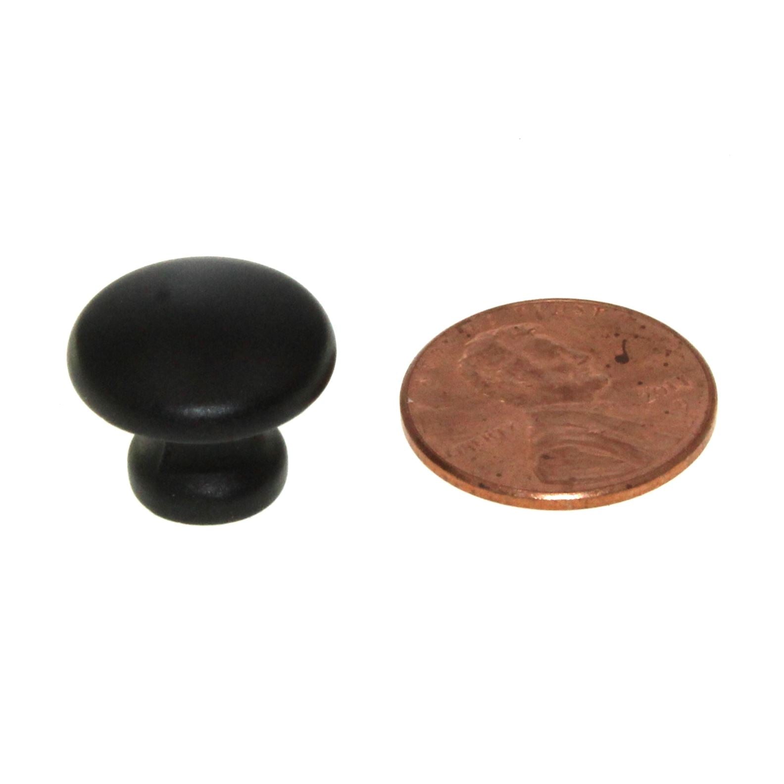 Belwith Modus Matte Black 5/8" Round Cabinet Knob Extra Small P2816-MB