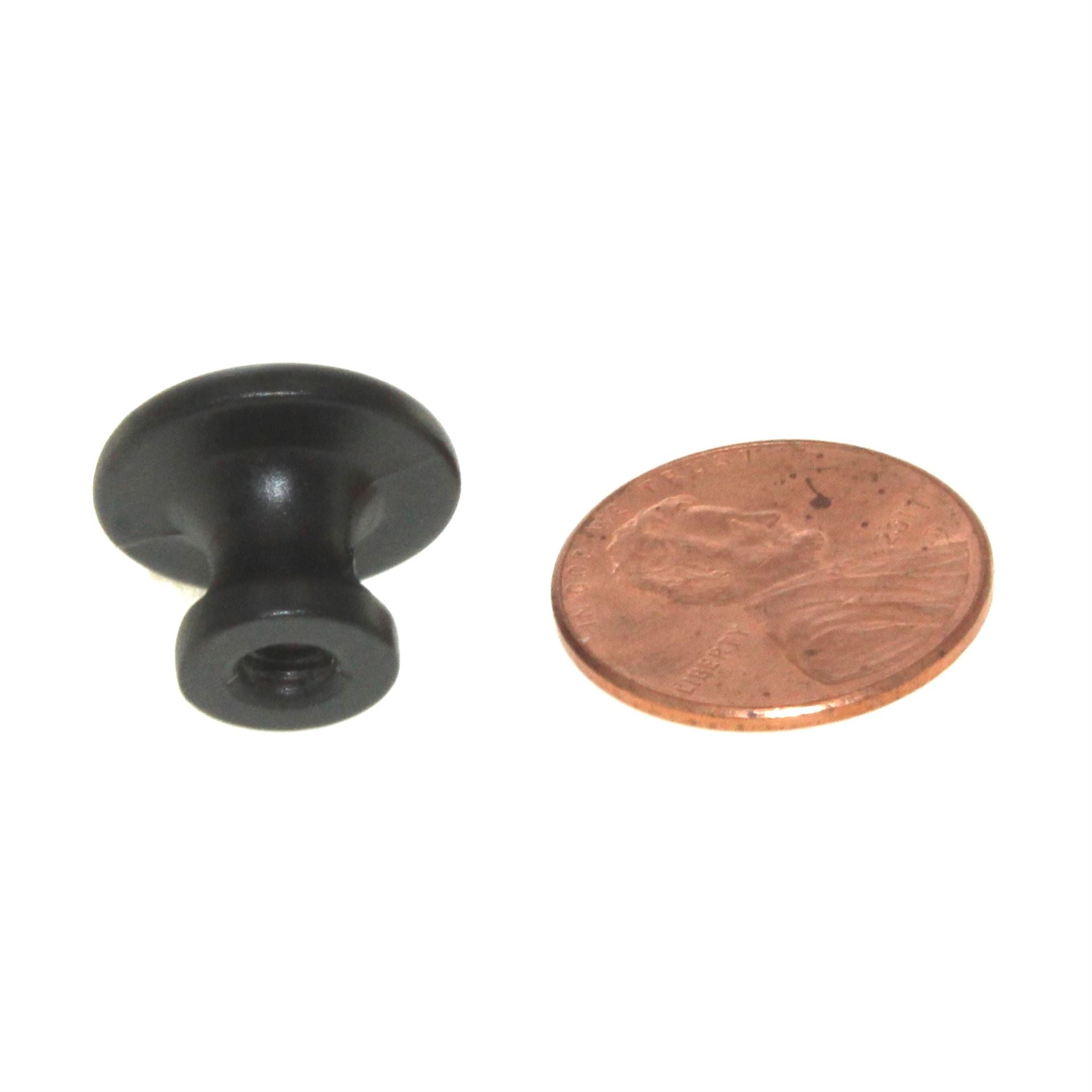 Belwith Modus Matte Black 5/8" Round Cabinet Knob Extra Small P2816-MB