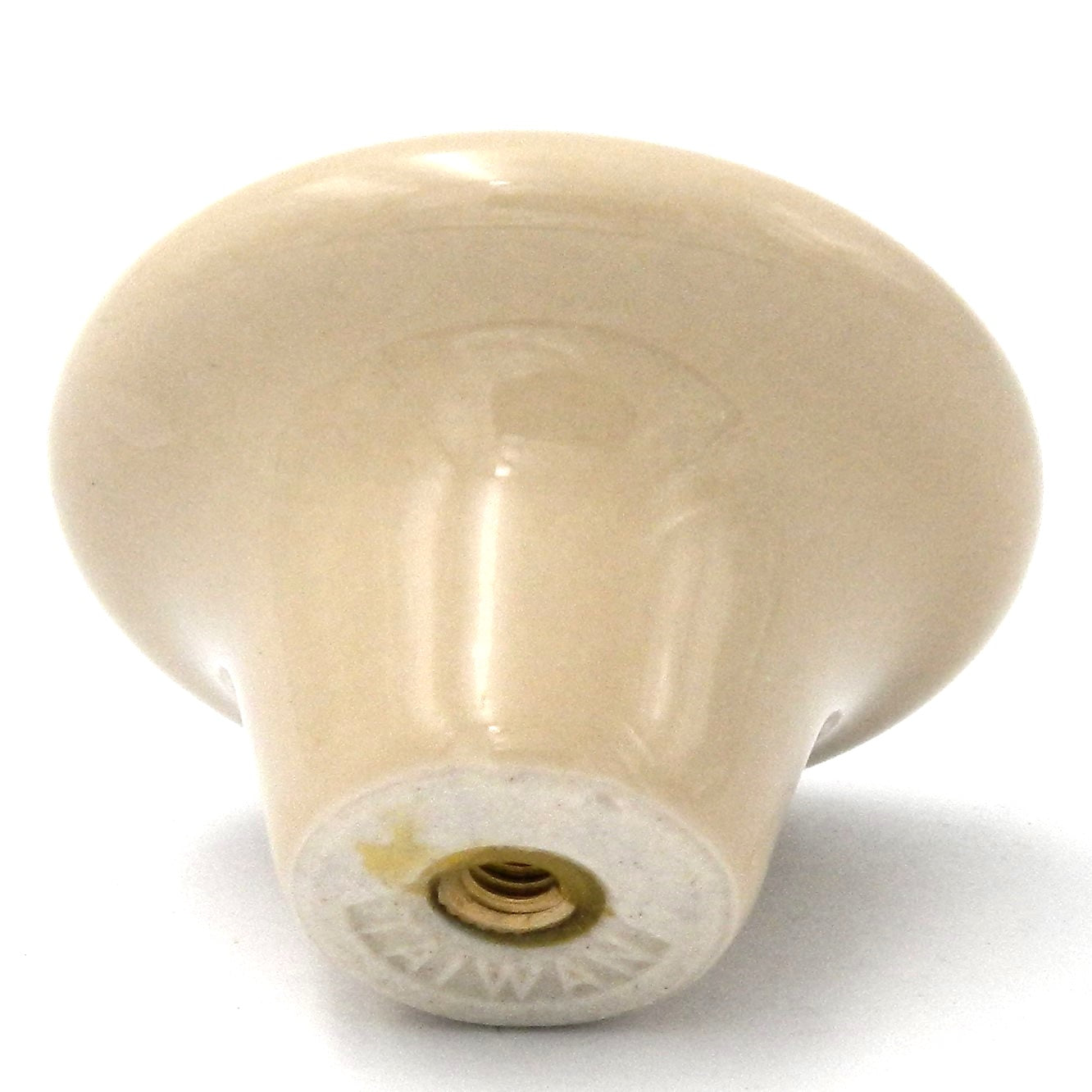 Hickory Hardware Tranquility Almond Round 1 1/2" Porcelain Cabinet Knob P29-AD