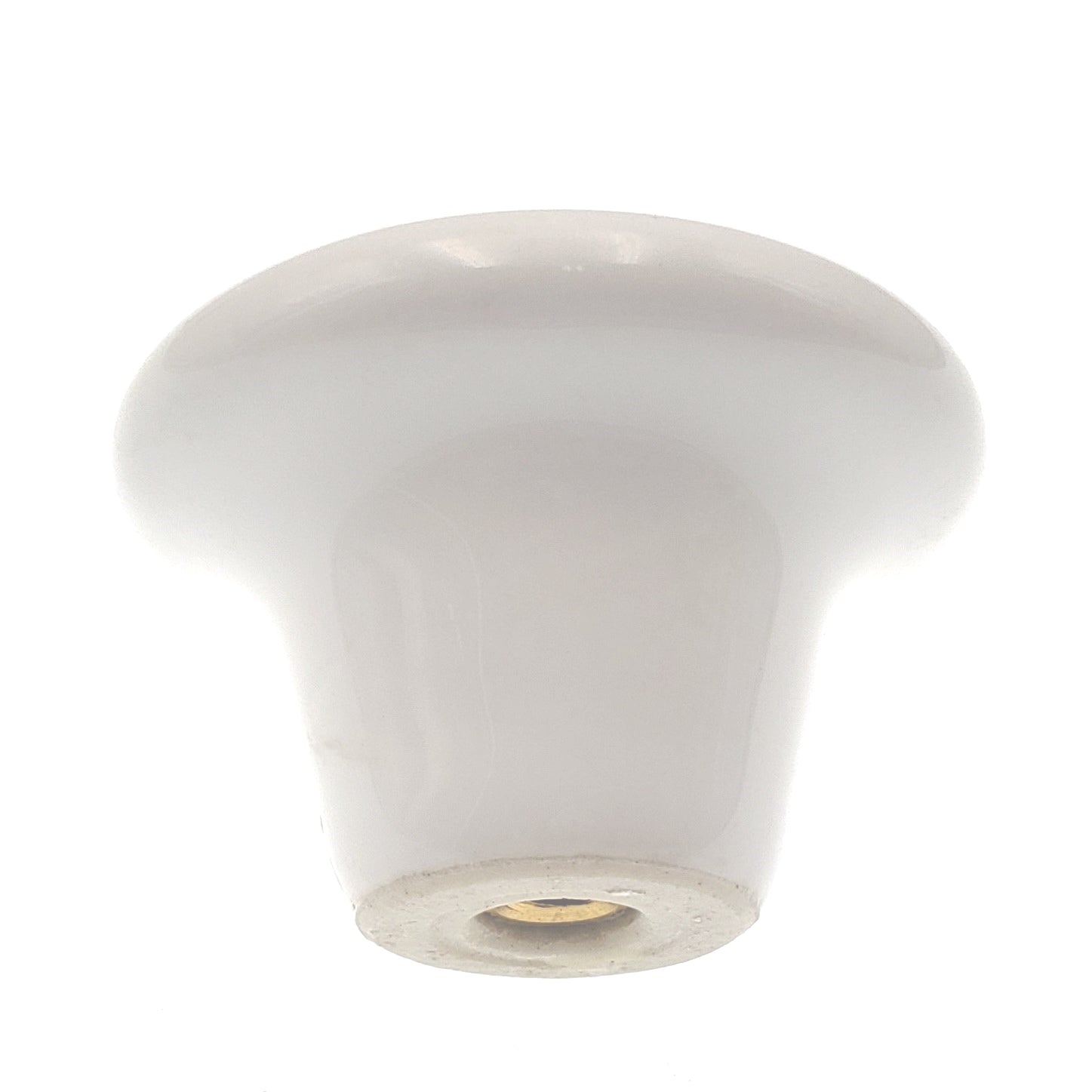 Hickory Hardware English Cozy 1 1/2" blanco con flor azul perilla redonda para gabinete P29-BF