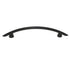 Belwith Metropolis Matte Black 3 3/4" (96mm) Ctr. Cabinet Arch Pull P2922-MB