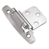 Pair Hickory Hardware Satin Silver Cloud 3/8" Inset Hinges Self-Closing P295-SC