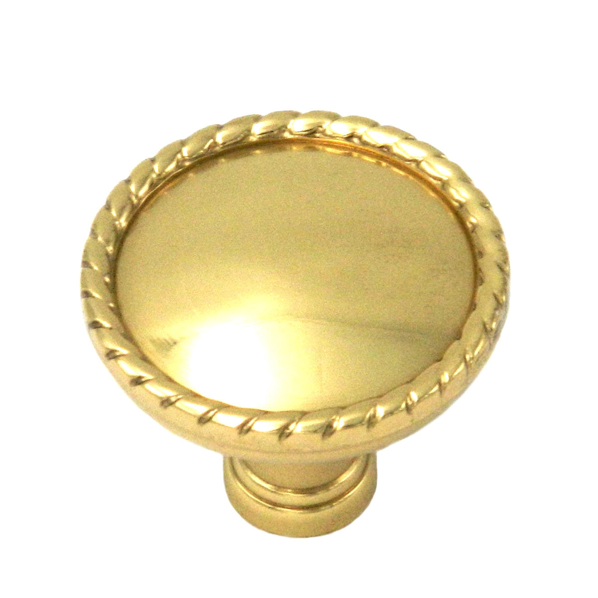 Keeler Annapolis Polished Brass Round 1 1/2" Solid Brass Cabinet Knob P3