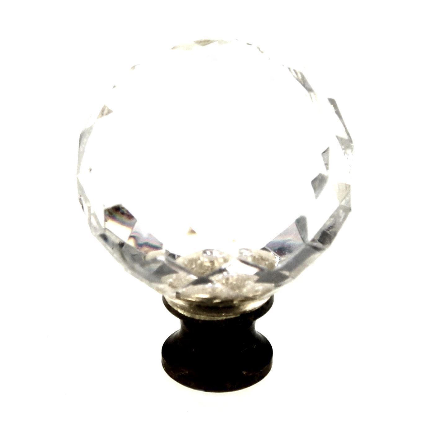 Hickory Hardware 1 3/16" Crystal Palace Faceted Ball Cabinet Knob P30-CA3