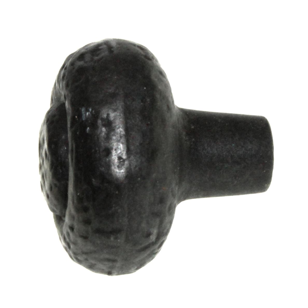 Hickory Hardware Refined Rustic Black Iron 1 1/4" Hammered Cabinet Knob P3002-BI