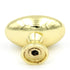 Hickory Hardware Eclectic Polished Brass Oval 1 1/2" Cabinet Knob P301-3