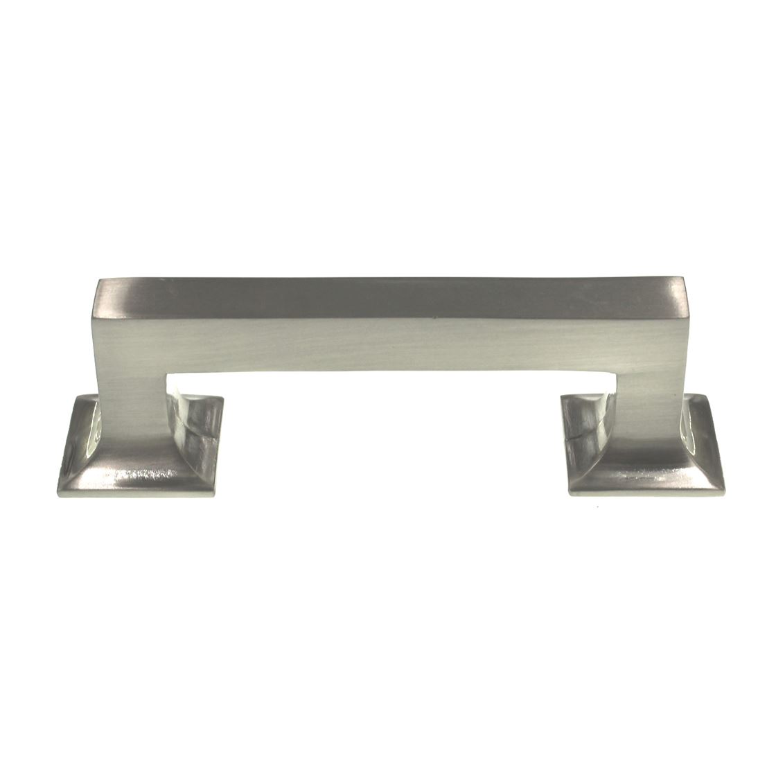 Hickory Hardware Studio Satin Nickel 3" Ctr. Square Cabinet Bar Pull P3010-SN