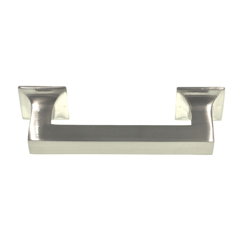 Hickory Hardware Studio Satin Nickel 3" Ctr. Square Cabinet Bar Pull P3010-SN