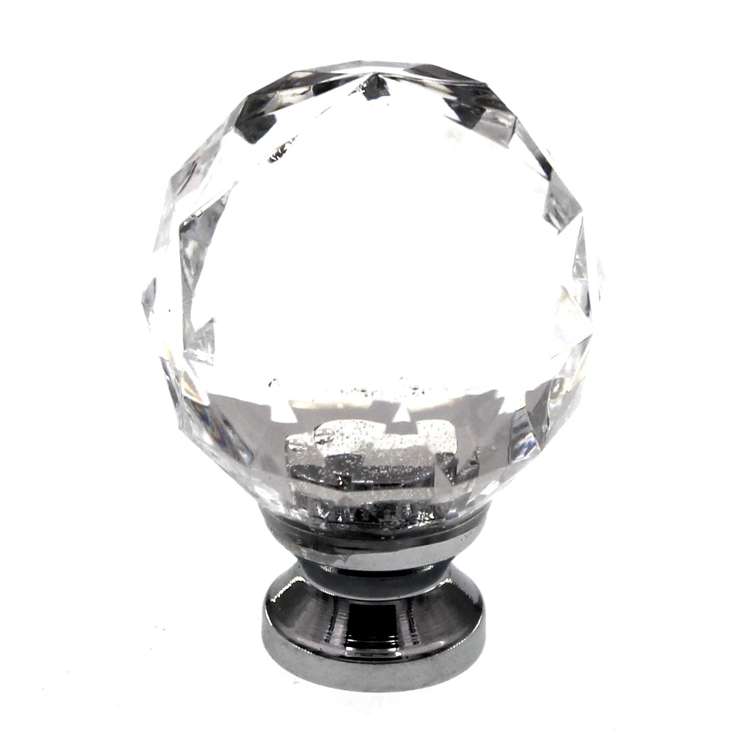 Liberty Design Facets 1 3/16" Faceted Cabinet Knob Chrome Crystal P30101-CHC