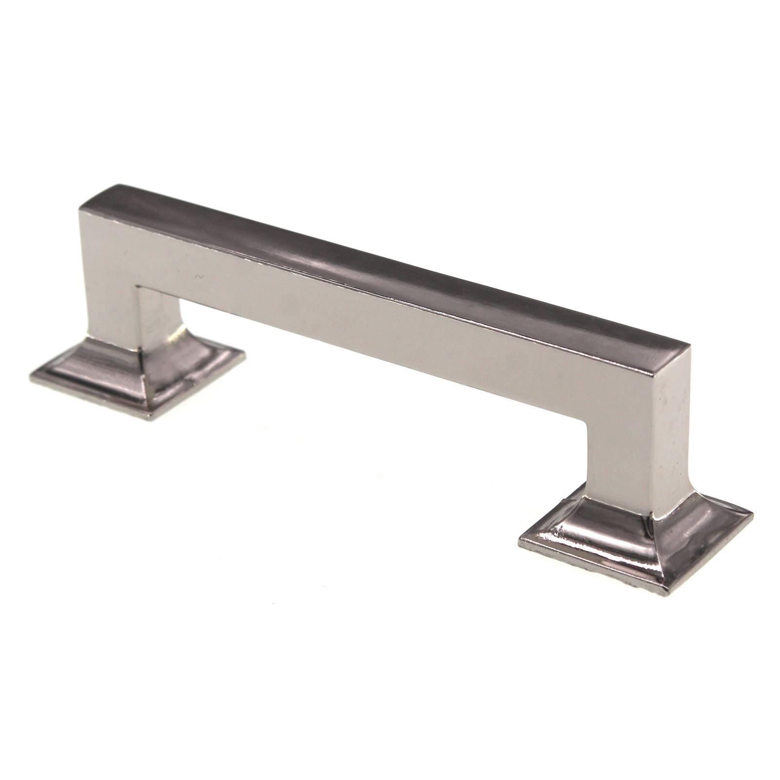 Hickory Hardware Studio 3 3/4" (96mm) Ctr Square Pull Polished Nickel P3011-14