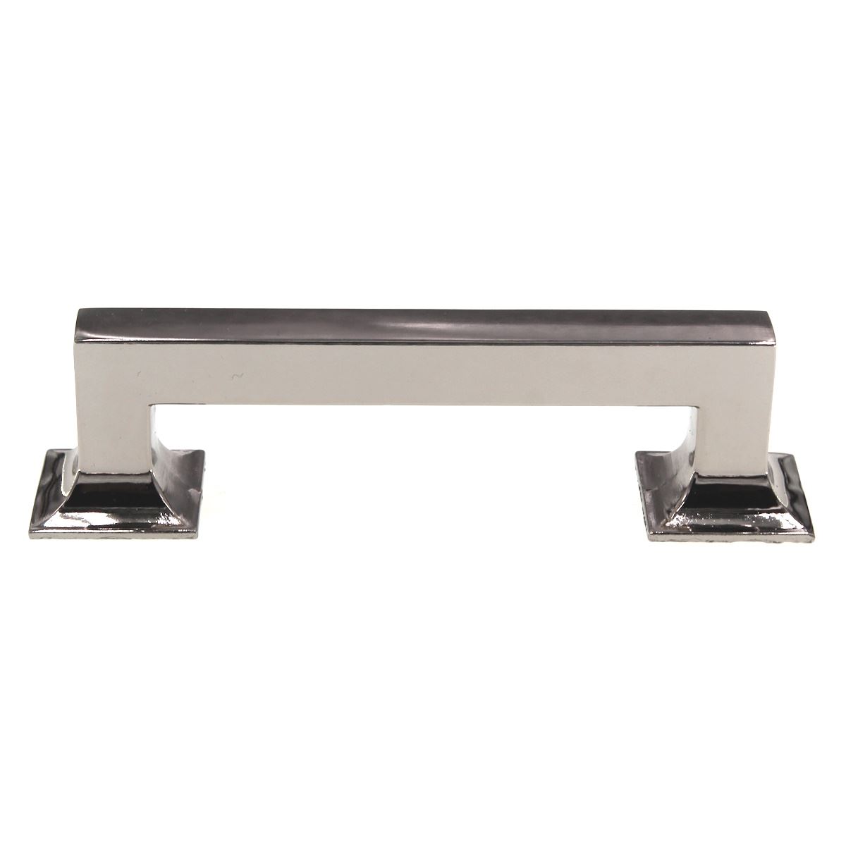 Hickory Hardware Studio 3 3/4" (96mm) Ctr Square Pull Polished Nickel P3011-14