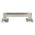 Hickory Hardware Studio Satin Nickel 3 3/4" (96mm) Ctr. Square Bar Pull P3011-SN