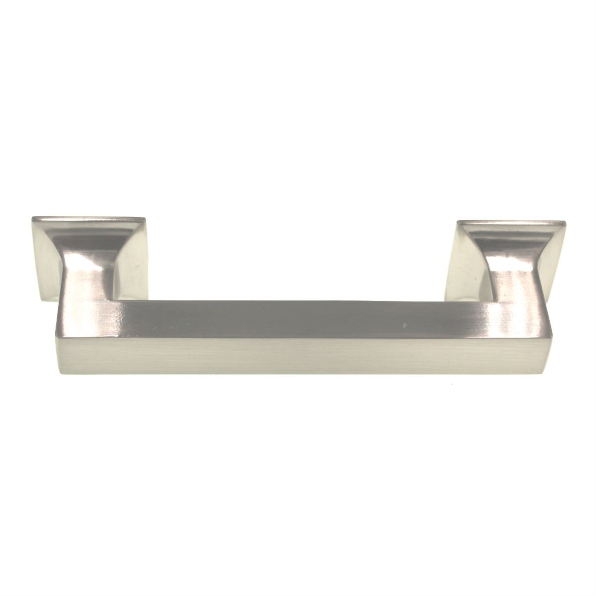 Hickory Hardware Studio Satin Nickel 3 3/4" (96mm) Ctr. Square Bar Pull P3011-SN