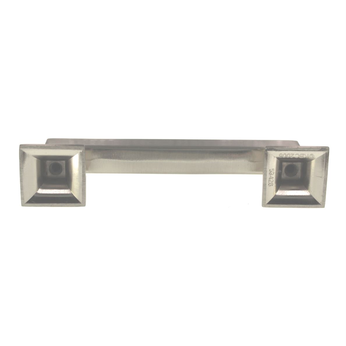 Hickory Hardware Studio Satin Nickel 3 3/4" (96mm) Ctr. Square Bar Pull P3011-SN