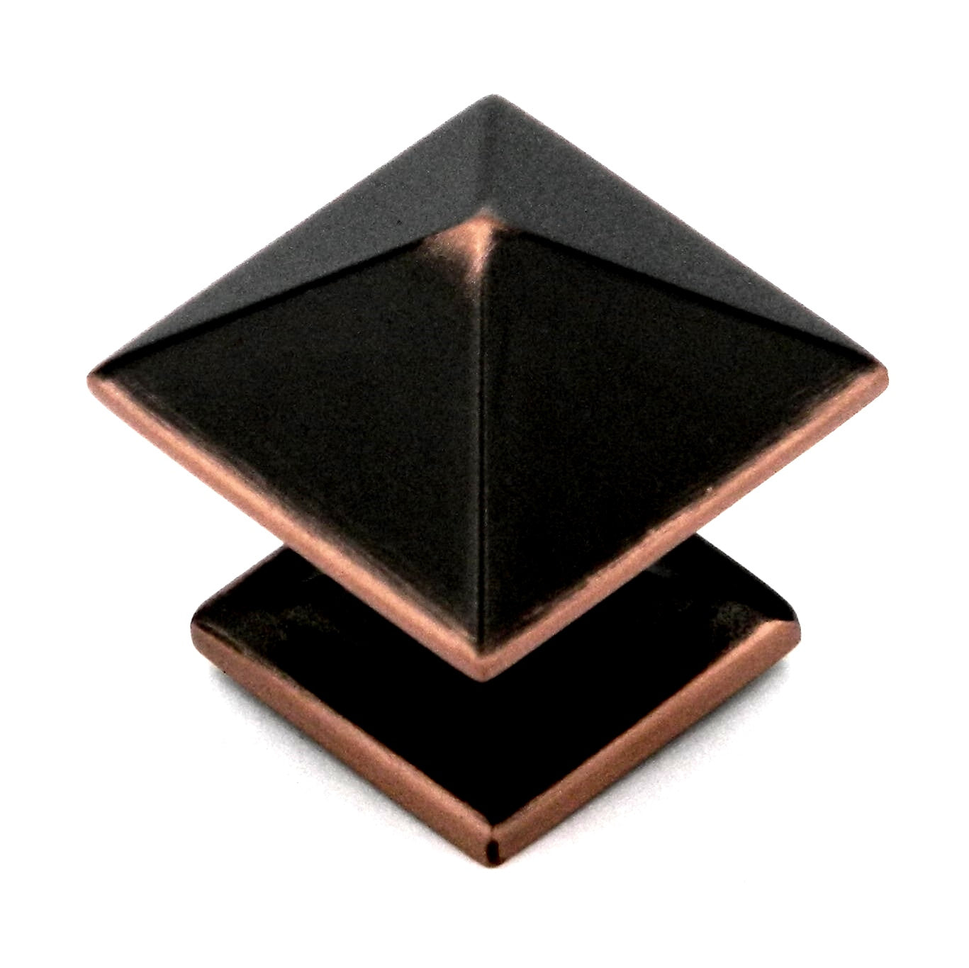 Belwith Keeler Studio 1" Oil-Rubbed Bronze Square Pyramid Cabinet Knob P3014-OBH