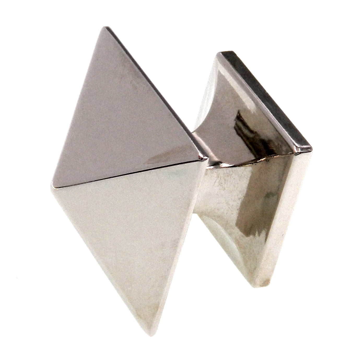 Hickory Hardware Studio Bright Nickel 1 1/4" Rectangle Cabinet Knob 