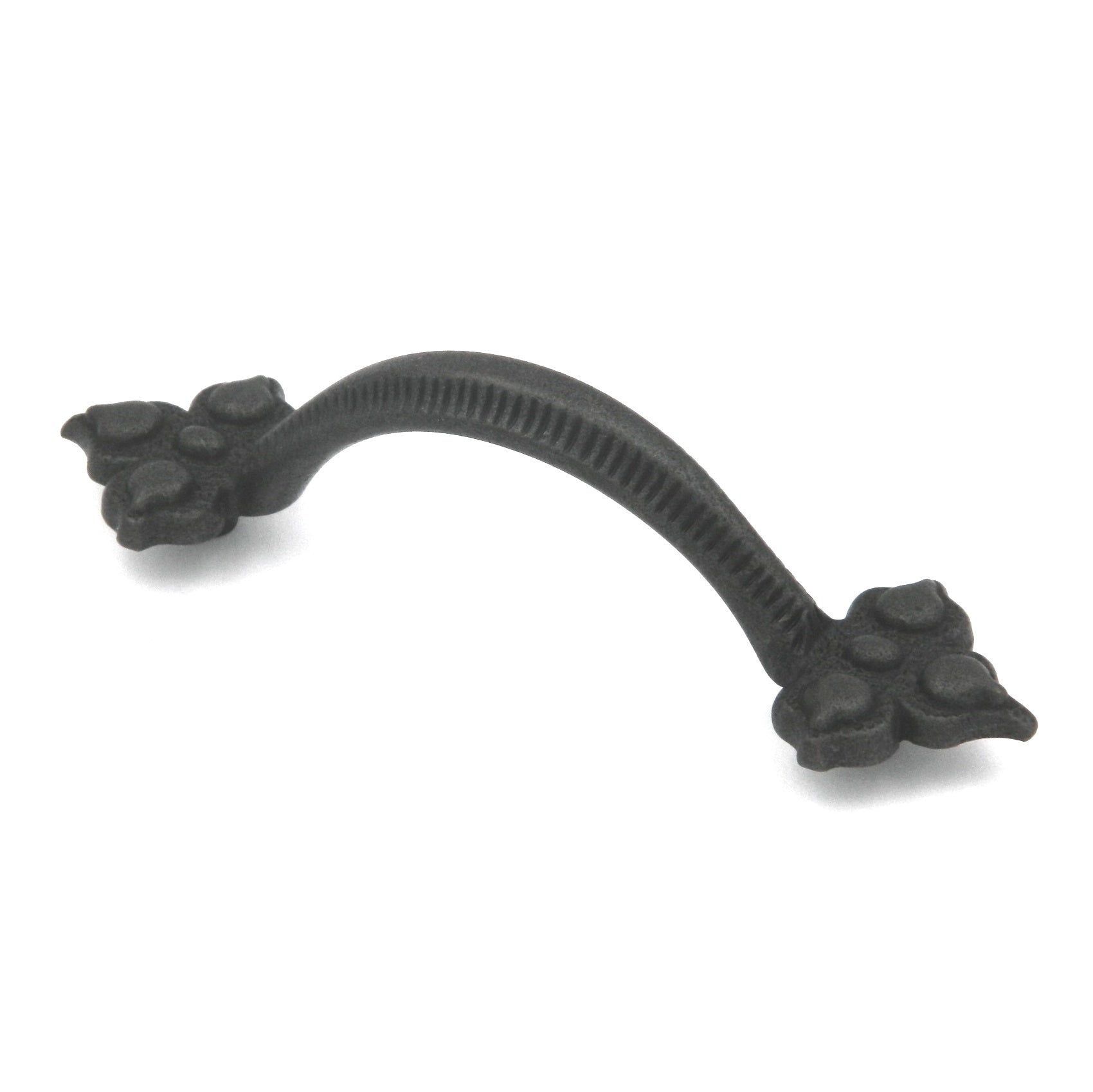 Keeler Spanish Gothic P3020-BMA Black Mist Antique 3"cc Solid Brass Cabinet Handle Pull, 10 Pack