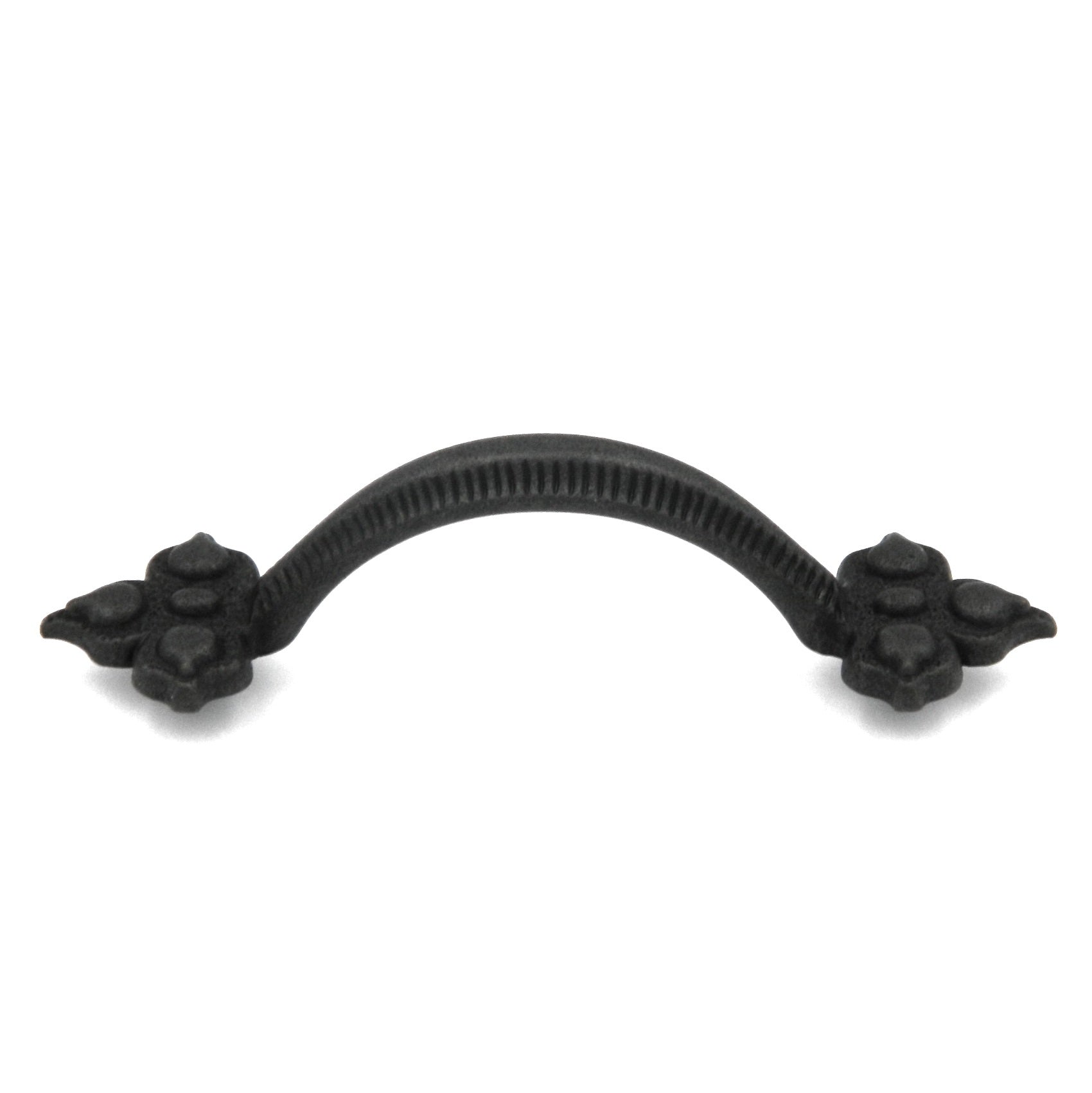 Keeler Spanish Gothic P3020-BMA Black Mist Antique 3"cc Solid Brass Cabinet Handle Pull, 10 Pack