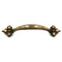 Keeler Spanish Gothic P3021-07 Sherwood Antique Brass 3 3/4" (96mm)cc Solid Brass Handle Pull