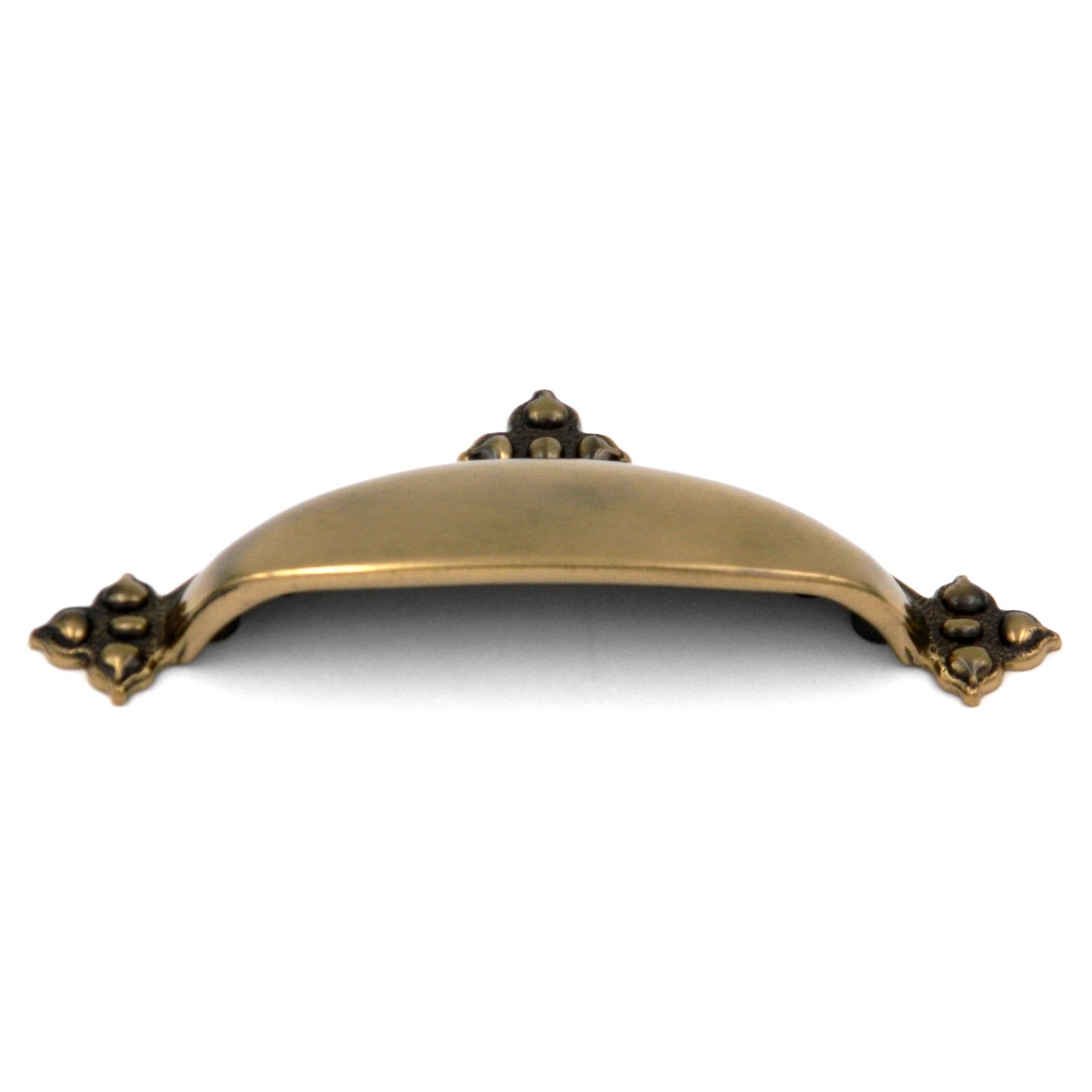 Keeler Spanish Gothic P3023-07 Dark Antique Copper 3", 3 3/4" (96mm)cc Solid Brass Cup Pull