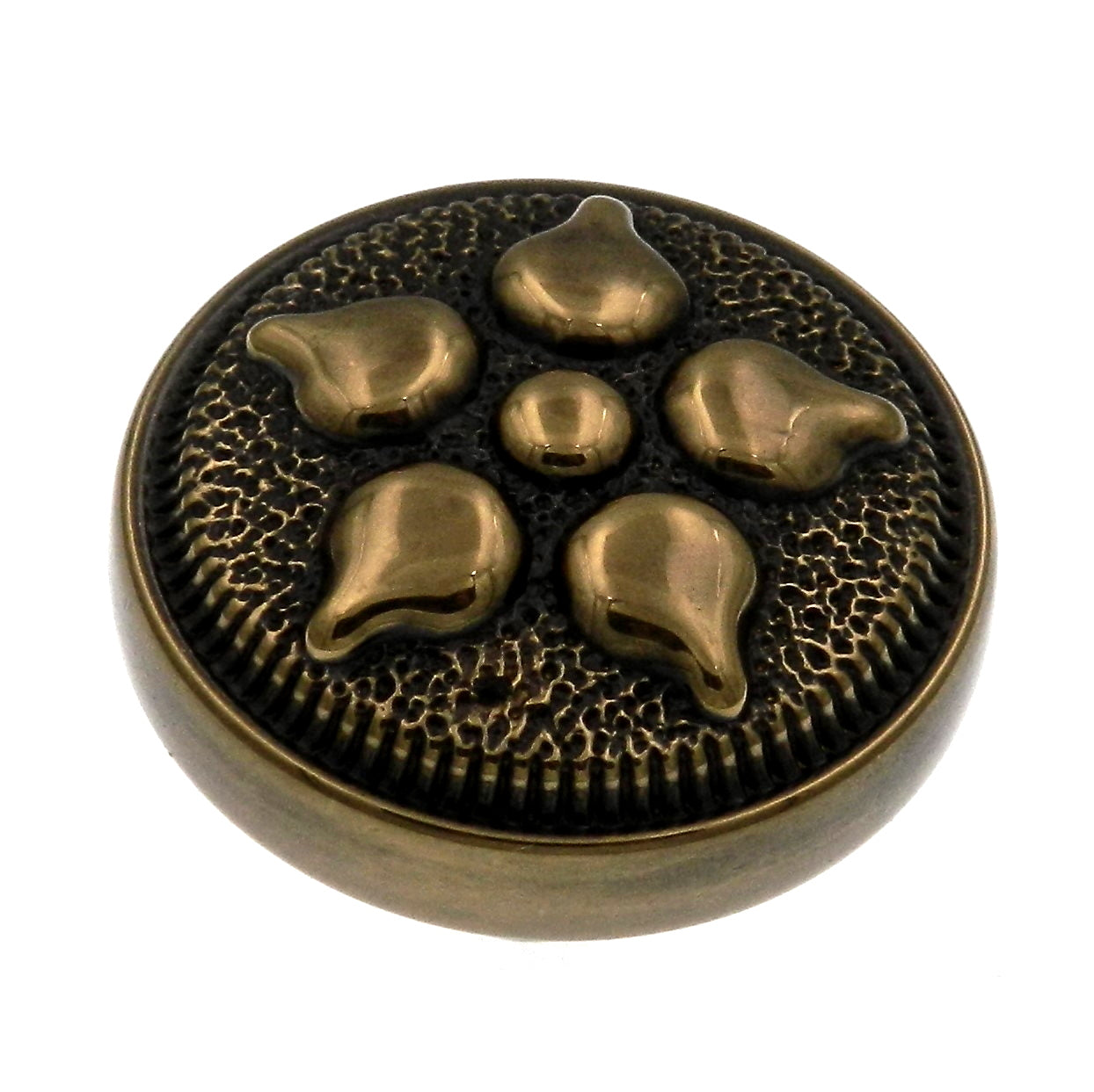 Belwith Keeler Spanish Gothic 1 3/8" Sherwood Antique Brass Ornate Solid Brass Cabinet Knob P3024-07