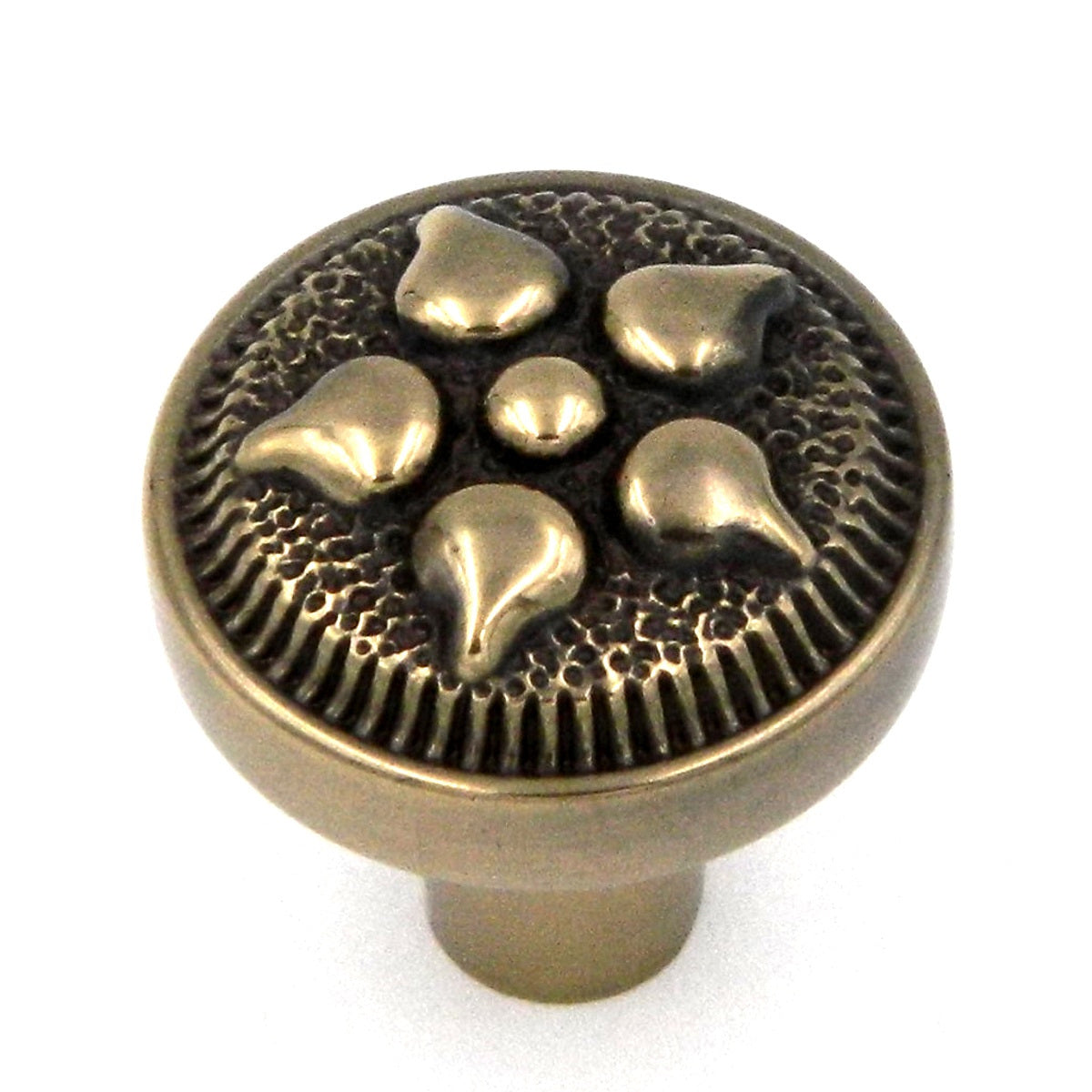 Belwith Keeler Spanish Gothic 1" Sherwood Antique Brass Solid Brass Cabinet Knob P3025-07