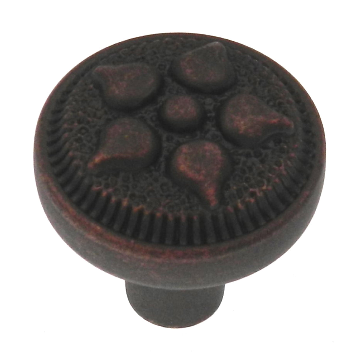 10 Pack Belwith Keeler Spanish Gothic 1" Dark Antique Copper Solid Brass Cabinet Knob P3025-DAC