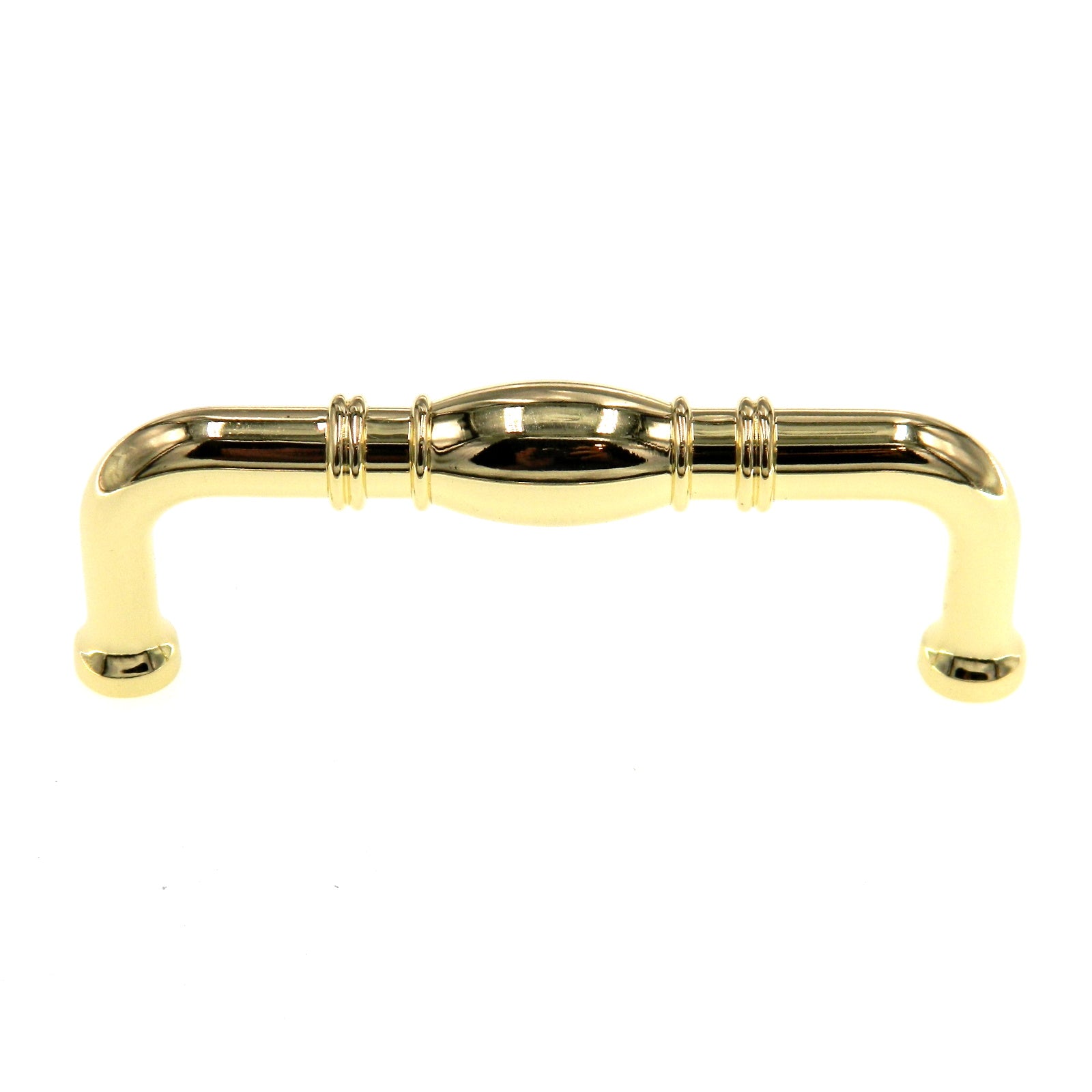 Hickory Hardware Williamsburg Polished Brass 3" Ctr Cabinet Pull Handle P3050-PB